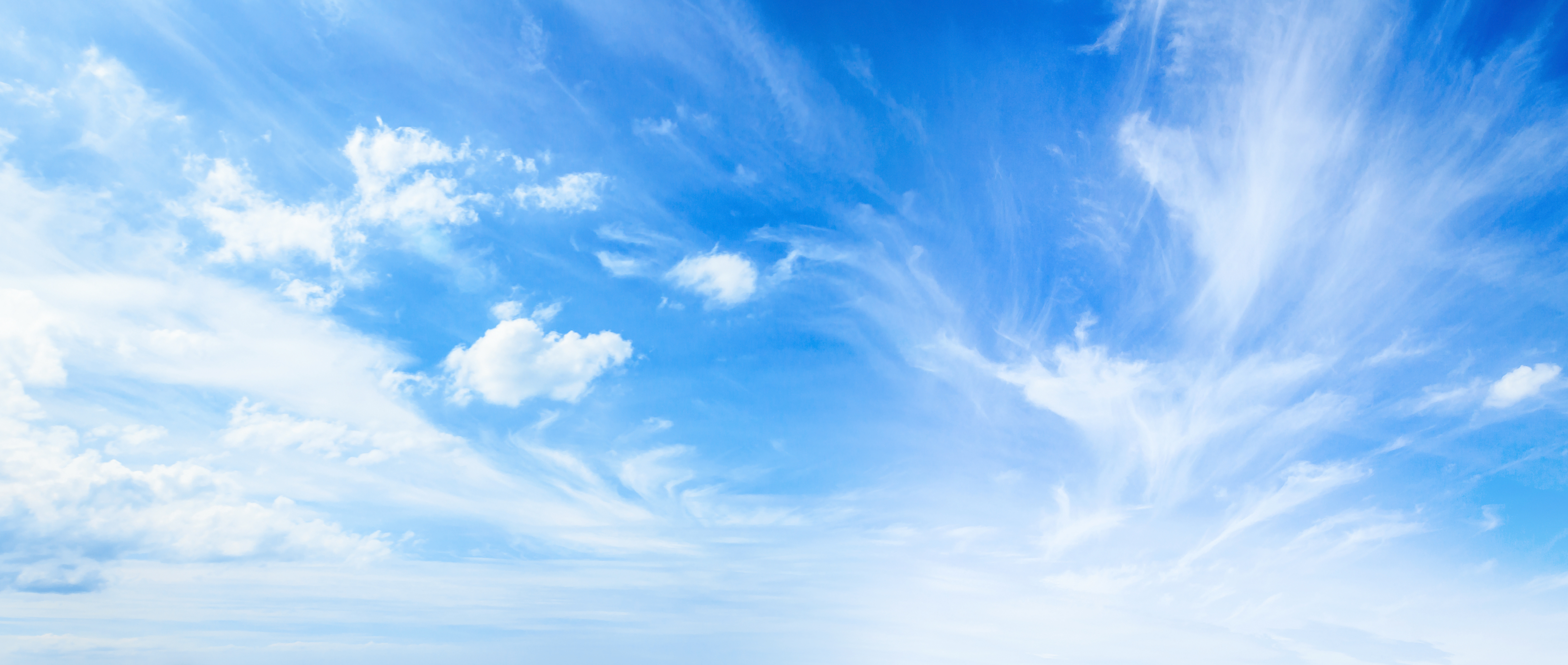 Blue sky and white clouds